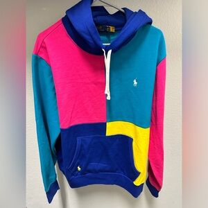 NWT Polo Ralph Lauren Colorblock Hoodie Large